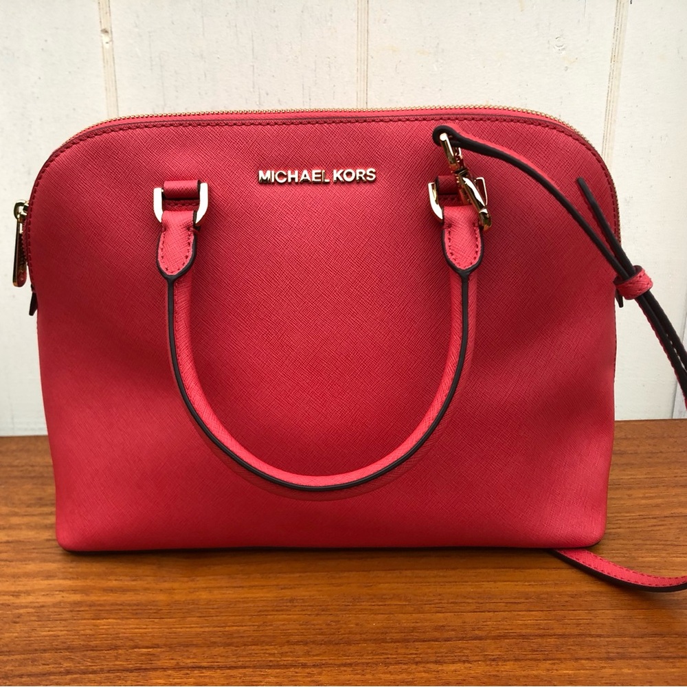 Michael Kors Convertible Pink Leather Bag